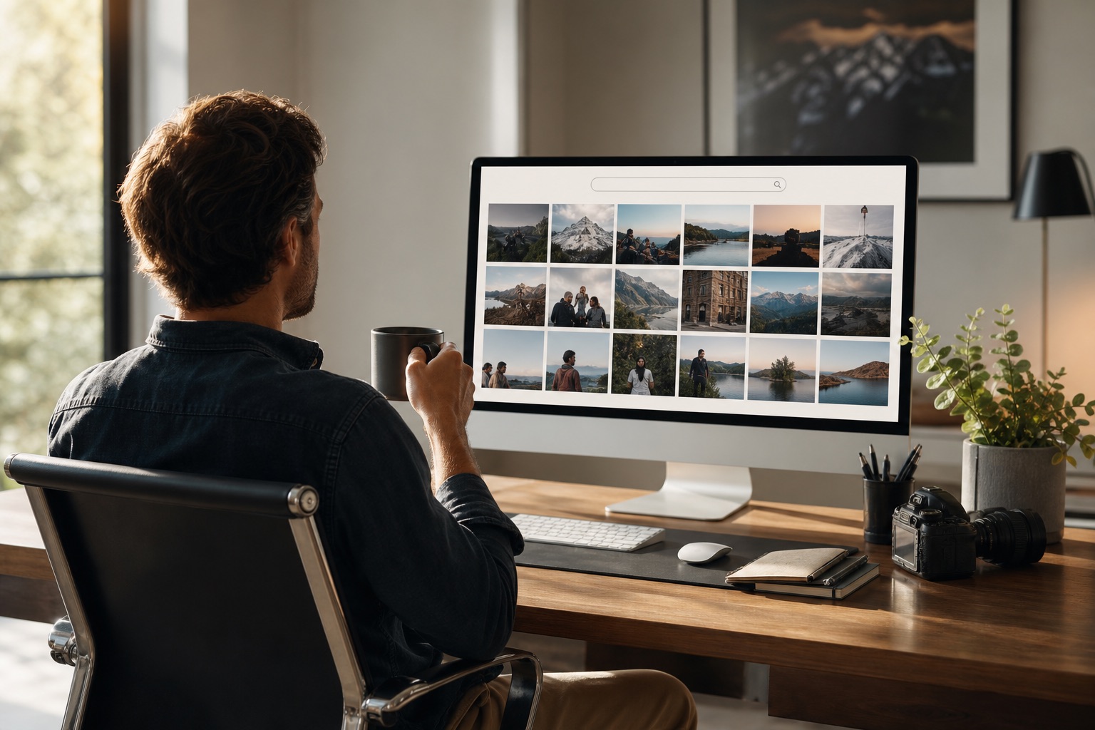 Photographer finding the exact shot instantly instead of scrolling through folders